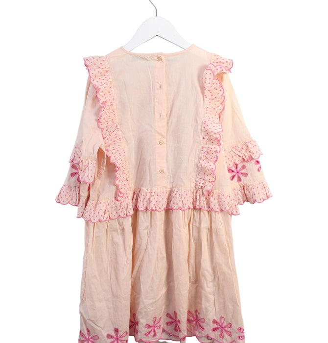 A Orange Long Sleeve Dresses from Stella McCartney in size 10Y for girl. (Back View)