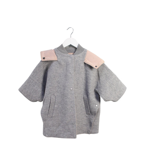 A Grey Lightweight Jackets from Stella McCartney in size 6T for boy. (Front View)