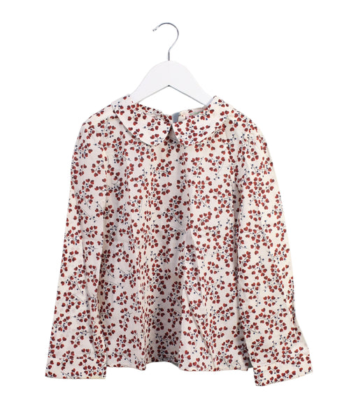 A Beige Long Sleeve Tops from Bonpoint in size 10Y for girl. (Front View)