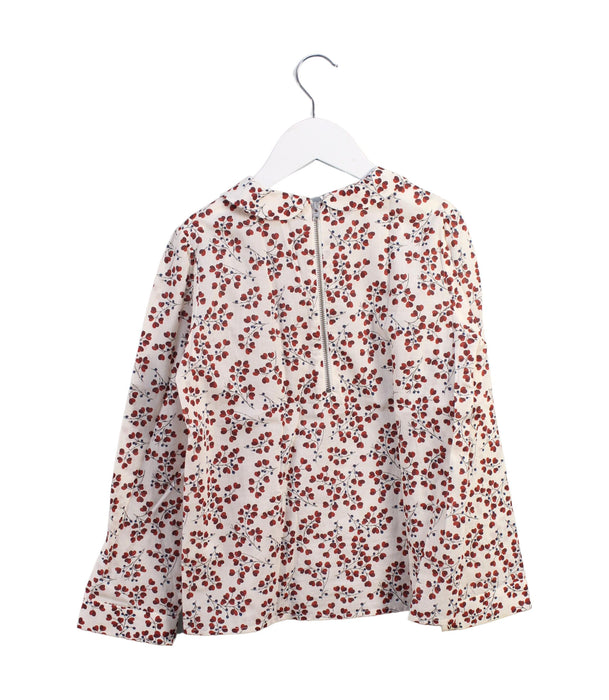 A Beige Long Sleeve Tops from Bonpoint in size 10Y for girl. (Back View)
