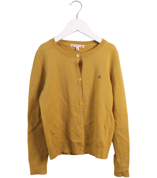 A Yellow Cardigans from Bonpoint in size 10Y for girl. (Front View)