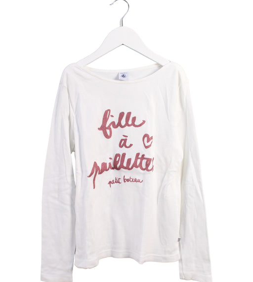 A White Long Sleeve Tops from Petit Bateau in size 12Y for neutral. (Front View)