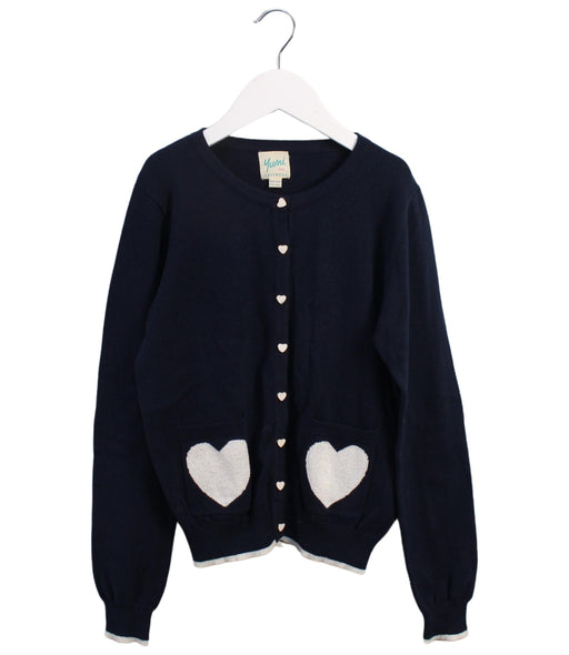 A Blue Cardigans from Yumi in size 11Y for girl. (Front View)