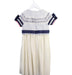 A White Short Sleeve Dresses from Emile et Ida in size 8Y for girl. (Back View)