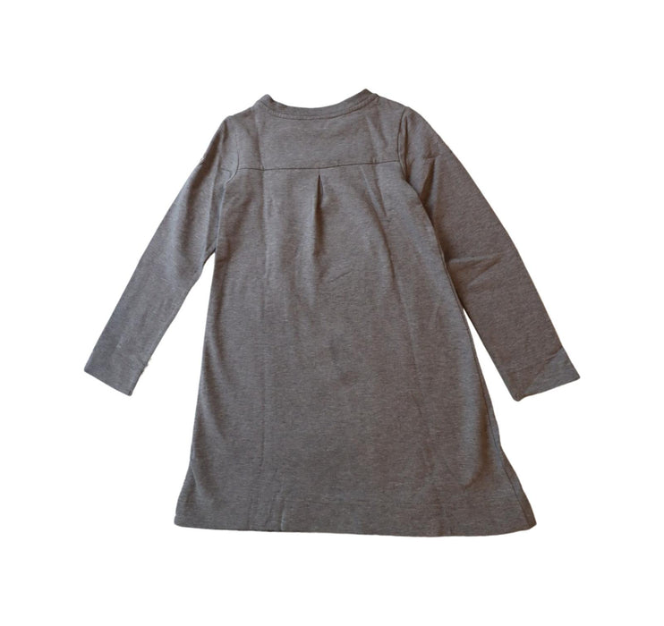 A Grey Long Sleeve Dresses from Moncler in size 8Y for girl. (Back View)