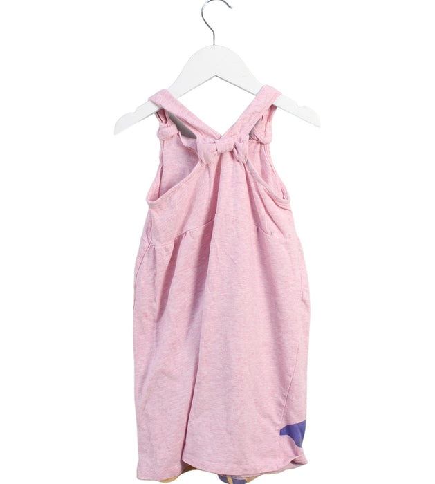 A Pink Sleeveless Dresses from Catimini in size 5T for girl. (Back View)