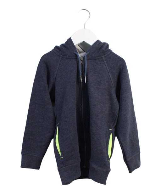 A Blue Zippered Sweatshirts from Sunuva in size 5T for boy. (Front View)