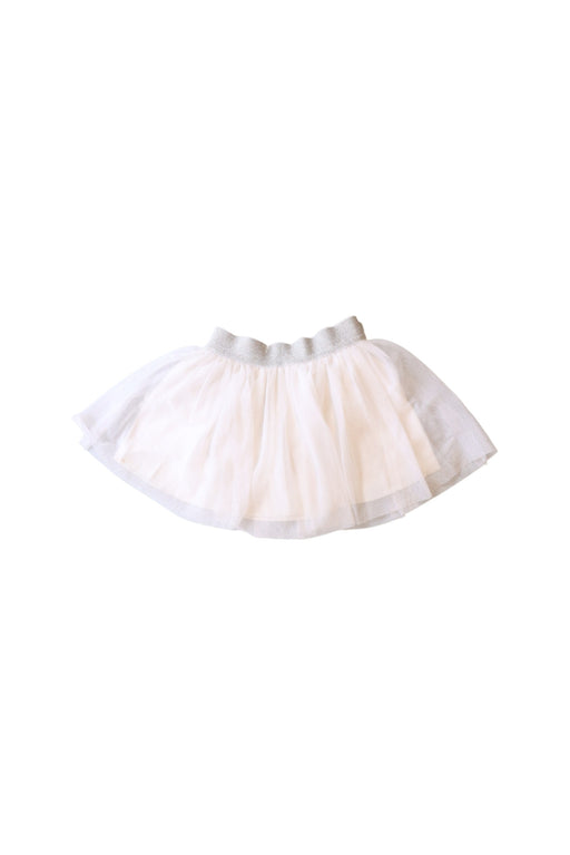 A White Short Skirts from Petit Bateau in size 4T for girl. (Front View)