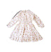 A White Long Sleeve Dresses from Velveteen in size 6T for girl. (Back View)