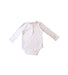 A Grey Long Sleeve Bodysuits from The Little White Company in size 12-18M for girl. (Back View)