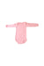 A Pink Long Sleeve Bodysuits from Petit Bateau in size 6-12M for girl. (Back View)