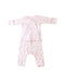 A Pink Pyjama Sets from Chicco in size 3-6M for girl. (Back View)