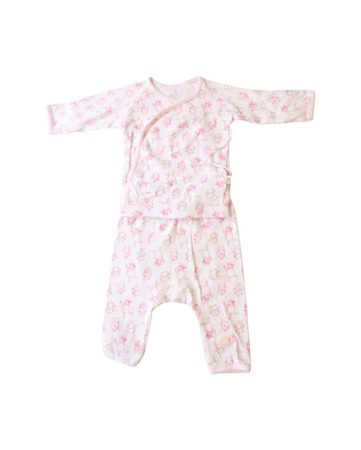 A Pink Pyjama Sets from Chicco in size 3-6M for girl. (Front View)