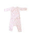 A Pink Pyjama Sets from Chicco in size 3-6M for girl. (Front View)