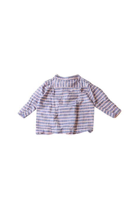 A Blue Long Sleeve Tops from Bout'Chou in size 3-6M for boy. (Back View)