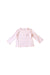 A Pink Long Sleeve Tops from Seed in size 3-6M for girl. (Front View)