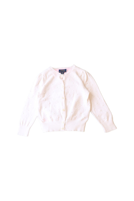 A White Cardigans from Polo Ralph Lauren in size 3T for girl. (Front View)