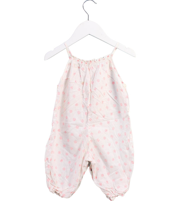 A White Sleeveless Rompers from Bonpoint in size 6T for girl. (Back View)