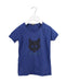 A Blue Short Sleeve Tops from Emile et Ida in size 6T for girl. (Front View)