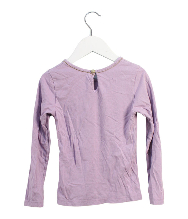 A Purple Long Sleeve Tops from Little Marc Jacobs in size 6T for girl. (Back View)