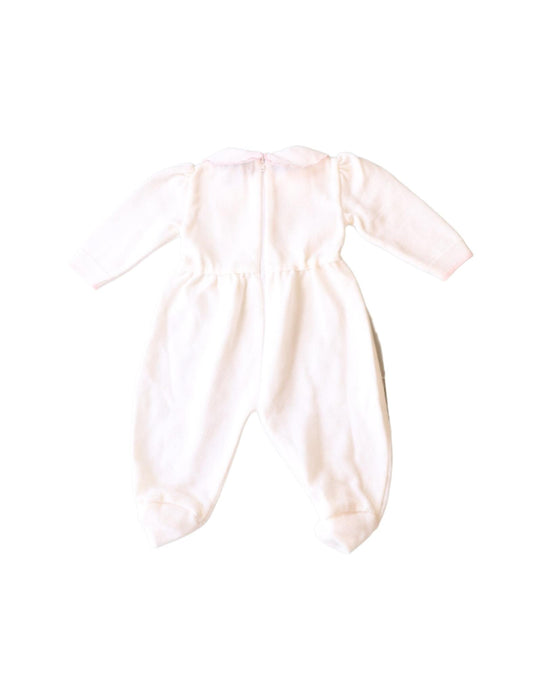 A Ivory Long Sleeve Jumpsuits from Feltman Brothers in size 0-3M for girl. (Back View)