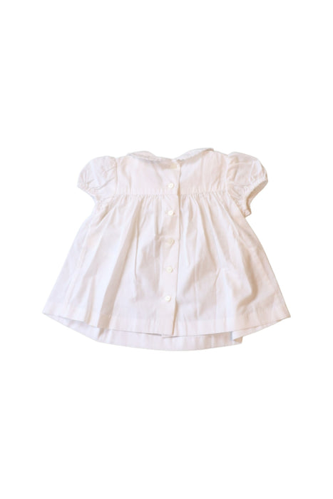 A White Short Sleeve Tops from Ralph Lauren in size 6-12M for girl. (Back View)