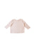 A Pink Long Sleeve Tops from Seed in size 6-12M for girl. (Back View)