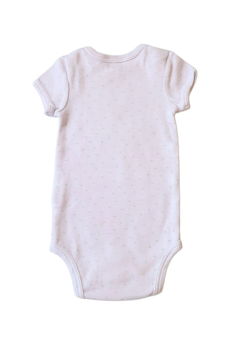 A Blue Short Sleeve Bodysuits from Jacadi in size 3-6M for girl. (Back View)