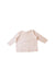 A Pink Long Sleeve Tops from Seed in size 6-12M for girl. (Front View)