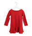 A Red Long Sleeve Dresses from Polo Ralph Lauren in size 3T for girl. (Front View)