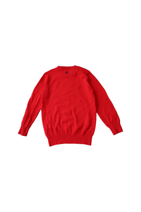 A Red Knit Sweaters from Ferrari in size 4T for boy. (Back View)