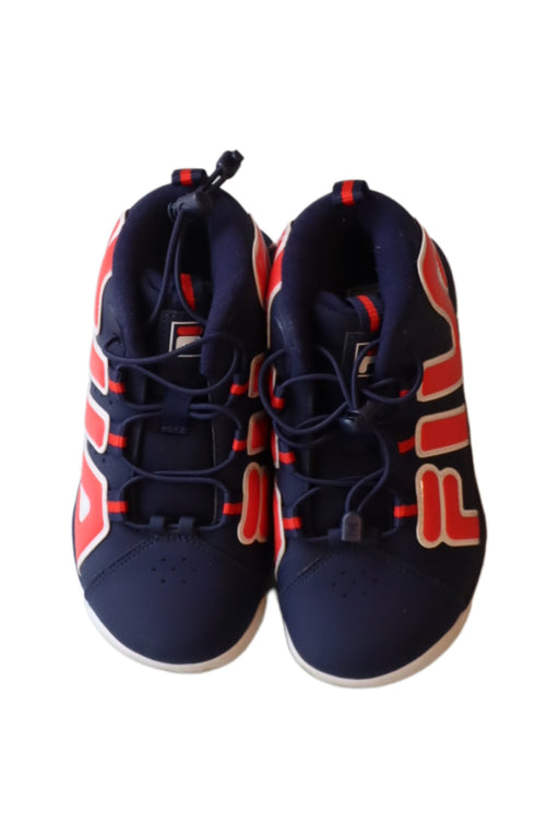 A Navy Sneakers from Fila in size 5T for boy. (Front View)