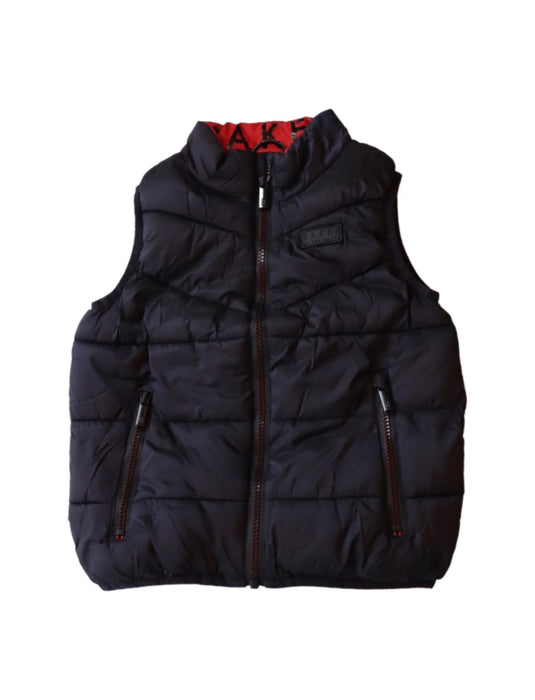 A Navy Outerwear Vests from Baker by Ted Baker in size 3T for boy. (Back View)