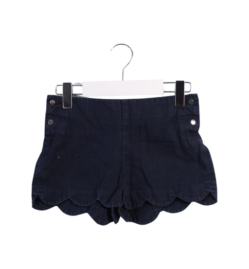 A Navy Shorts from Jacadi in size 5T for girl. (Front View)