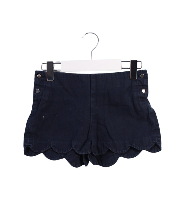 A Navy Shorts from Jacadi in size 5T for girl. (Front View)