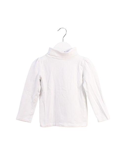 A White Long Sleeve Tops from Jacadi in size 4T for girl. (Front View)