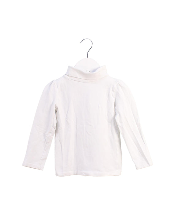 A White Long Sleeve Tops from Jacadi in size 4T for girl. (Front View)