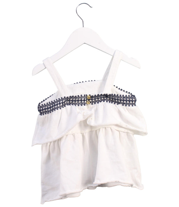 A White Sleeveless Tops from Tommy Bahama in size 4T for girl. (Back View)