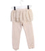 A Beige Leggings from Lil' Lemons in size 6T for girl. (Back View)