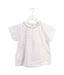 A White Short Sleeve Tops from Crewcuts in size 6T for girl. (Front View)