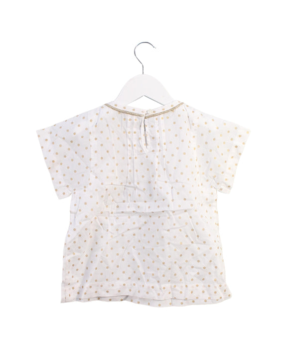 A White Short Sleeve Tops from Crewcuts in size 4T for girl. (Back View)