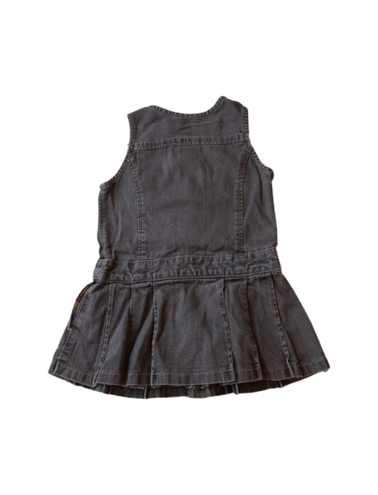 A Grey Sleeveless Dresses from Comme Ca Ism in size 18-24M for girl. (Back View)