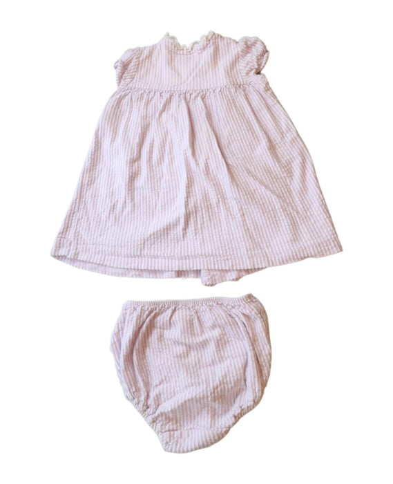 A Purple Dress Sets from Ralph Lauren in size 6-12M for girl. (Back View)