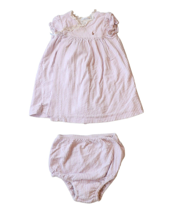 A Purple Dress Sets from Ralph Lauren in size 6-12M for girl. (Front View)