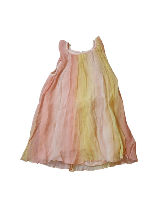 A Pink Sleeveless Dresses from Chloe in size 12-18M for girl. (Front View)