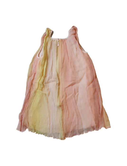 A Pink Sleeveless Dresses from Chloe in size 12-18M for girl. (Back View)