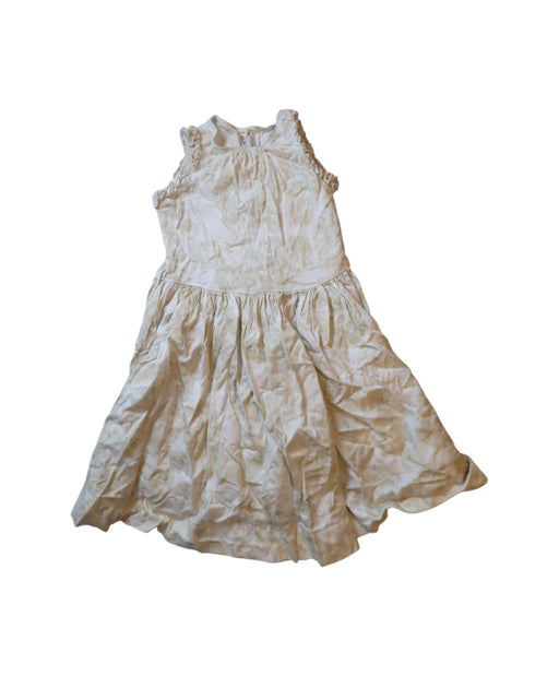 A Ivory Sleeveless Dresses from Petit Bateau in size 8Y for girl. (Front View)