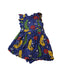 A Navy Sleeveless Dresses from Mini Rodini in size 7Y for girl. (Front View)