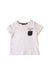 A Ivory Short Sleeve T Shirts from mini kardi in size 2T for girl. (Front View)