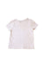 A Ivory Short Sleeve T Shirts from mini kardi in size 2T for girl. (Back View)